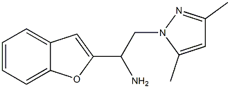 1-(1-benzofuran-2-yl)-2-(3,5-dimethyl-1H-pyrazol-1-yl)ethan-1-amine