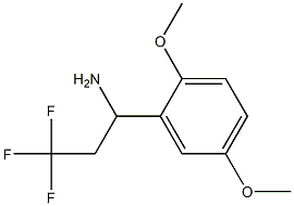 1-(2,5-dimethoxyphenyl)-3,3,3-trifluoropropan-1-amine Structure
