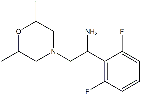 1-(2,6-difluorophenyl)-2-(2,6-dimethylmorpholin-4-yl)ethanamine Structure