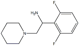 1-(2,6-difluorophenyl)-2-piperidin-1-ylethanamine Struktur