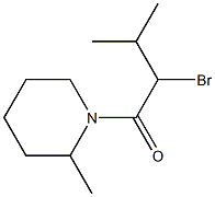 1-(2-bromo-3-methylbutanoyl)-2-methylpiperidine Structure