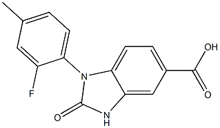 1-(2-fluoro-4-methylphenyl)-2-oxo-2,3-dihydro-1H-1,3-benzodiazole-5-carboxylic acid Structure