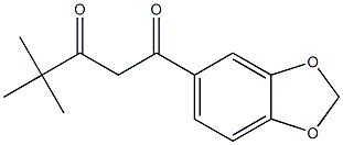 1-(2H-1,3-benzodioxol-5-yl)-4,4-dimethylpentane-1,3-dione Structure