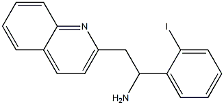 1-(2-iodophenyl)-2-(quinolin-2-yl)ethan-1-amine Struktur