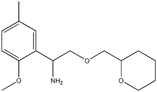 1-(2-methoxy-5-methylphenyl)-2-(oxan-2-ylmethoxy)ethan-1-amine Structure