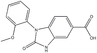 1-(2-methoxyphenyl)-2-oxo-2,3-dihydro-1H-1,3-benzodiazole-5-carboxylic acid Struktur