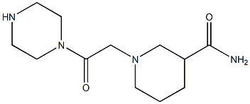 1-(2-oxo-2-piperazin-1-ylethyl)piperidine-3-carboxamide Structure