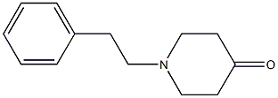 1-(2-phenylethyl)piperidin-4-one Struktur