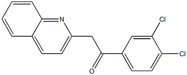 1-(3,4-dichlorophenyl)-2-(quinolin-2-yl)ethan-1-one Struktur