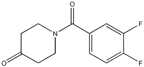 1-(3,4-difluorobenzoyl)piperidin-4-one Structure