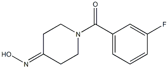1-(3-fluorobenzoyl)piperidin-4-one oxime Structure