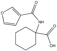 1-(3-furoylamino)cyclohexanecarboxylic acid Structure