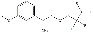 1-(3-methoxyphenyl)-2-(2,2,3,3-tetrafluoropropoxy)ethan-1-amine Structure