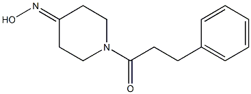 1-(3-phenylpropanoyl)piperidin-4-one oxime Structure