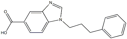 1-(3-phenylpropyl)-1H-1,3-benzodiazole-5-carboxylic acid