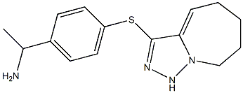 1-(4-{5H,6H,7H,8H,9H-[1,2,4]triazolo[3,4-a]azepin-3-ylsulfanyl}phenyl)ethan-1-amine|