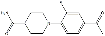 1-(4-acetyl-2-fluorophenyl)piperidine-4-carboxamide
