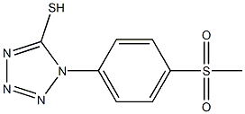 1-(4-methanesulfonylphenyl)-1H-1,2,3,4-tetrazole-5-thiol Struktur
