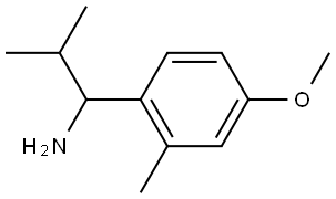 1-(4-methoxy-2-methylphenyl)-2-methylpropan-1-amine Struktur