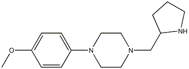 1-(4-methoxyphenyl)-4-(pyrrolidin-2-ylmethyl)piperazine