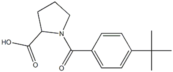 1-(4-tert-butylbenzoyl)pyrrolidine-2-carboxylic acid Struktur