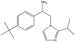 1-(4-tert-butylphenyl)-2-[2-(propan-2-yl)-1H-imidazol-1-yl]ethan-1-amine Struktur