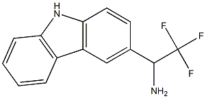 1-(9H-carbazol-3-yl)-2,2,2-trifluoroethan-1-amine Structure