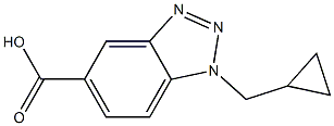 1-(cyclopropylmethyl)-1H-1,2,3-benzotriazole-5-carboxylic acid Structure