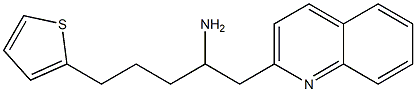 1-(quinolin-2-yl)-5-(thiophen-2-yl)pentan-2-amine Structure