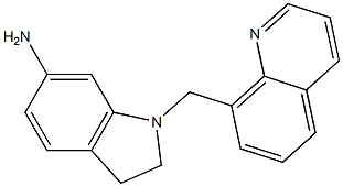 1-(quinolin-8-ylmethyl)-2,3-dihydro-1H-indol-6-amine Structure