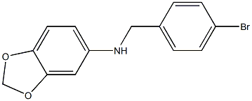 1,3-benzodioxol-5-yl(4-bromophenyl)methylamine Structure