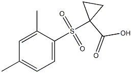 1-[(2,4-dimethylphenyl)sulfonyl]cyclopropanecarboxylic acid Structure