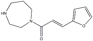 1-[(2E)-3-(2-furyl)prop-2-enoyl]-1,4-diazepane 化学構造式