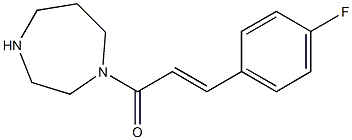 1-[(2E)-3-(4-fluorophenyl)prop-2-enoyl]-1,4-diazepane Structure
