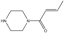 1-[(2E)-but-2-enoyl]piperazine Struktur