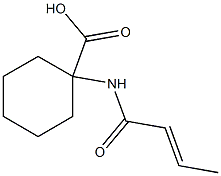 1-[(2E)-but-2-enoylamino]cyclohexanecarboxylic acid Struktur