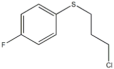 1-[(3-chloropropyl)thio]-4-fluorobenzene Structure