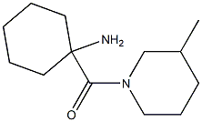 1-[(3-methylpiperidin-1-yl)carbonyl]cyclohexanamine Structure