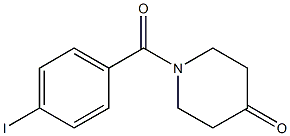 1-[(4-iodophenyl)carbonyl]piperidin-4-one 化学構造式
