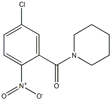 1-[(5-chloro-2-nitrophenyl)carbonyl]piperidine Structure