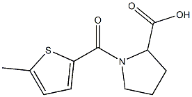 1-[(5-methylthiophen-2-yl)carbonyl]pyrrolidine-2-carboxylic acid Structure