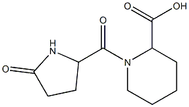 1-[(5-oxopyrrolidin-2-yl)carbonyl]piperidine-2-carboxylic acid Structure