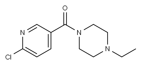 1-[(6-chloropyridin-3-yl)carbonyl]-4-ethylpiperazine Structure