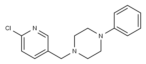 1-[(6-chloropyridin-3-yl)methyl]-4-phenylpiperazine Structure
