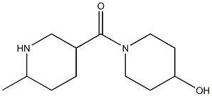 1-[(6-methylpiperidin-3-yl)carbonyl]piperidin-4-ol Structure
