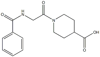 1-[(benzoylamino)acetyl]piperidine-4-carboxylic acid
