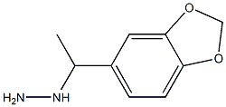 1-[1-(2H-1,3-benzodioxol-5-yl)ethyl]hydrazine Struktur