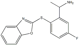 1-[2-(1,3-benzoxazol-2-ylsulfanyl)-5-fluorophenyl]ethan-1-amine