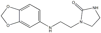 1-[2-(2H-1,3-benzodioxol-5-ylamino)ethyl]imidazolidin-2-one Structure