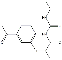 1-[2-(3-acetylphenoxy)propanoyl]-3-ethylurea